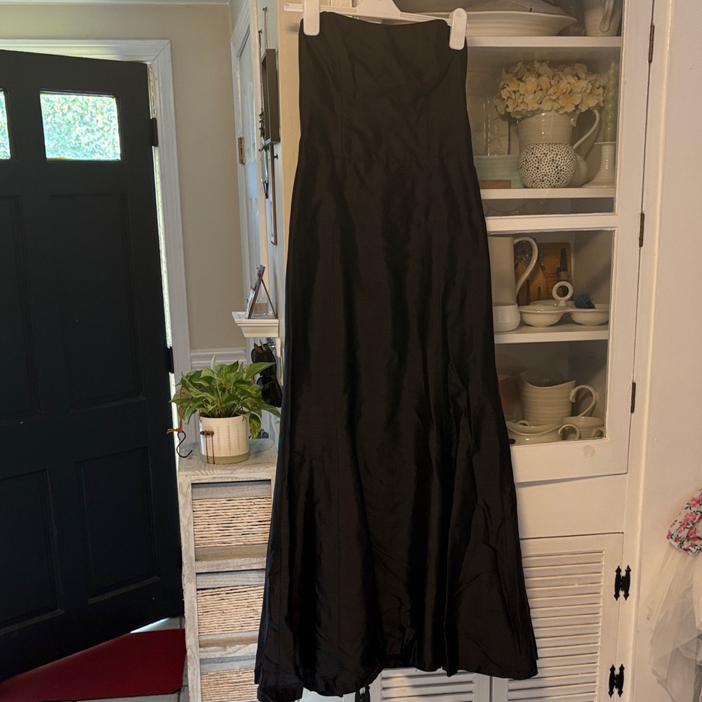 Nicole Miller Black Floor Length Gown